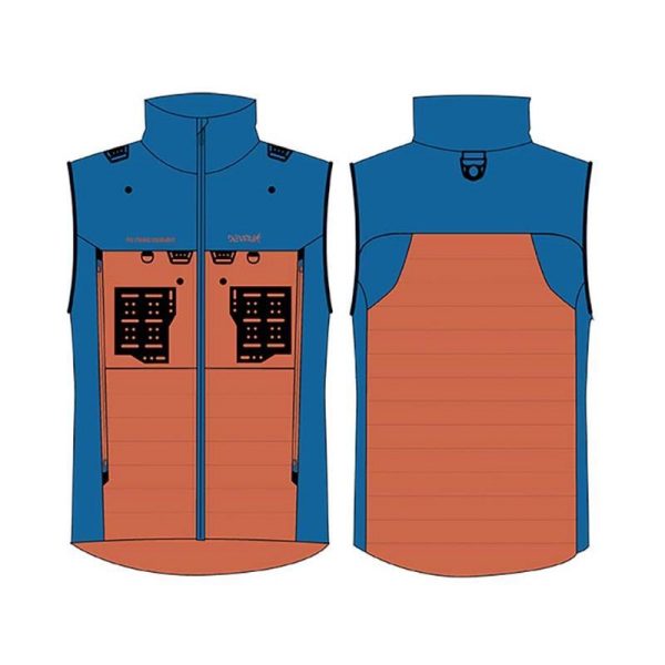 Doudoune Homme Devaux Trek'Fly – Orange/Bleu